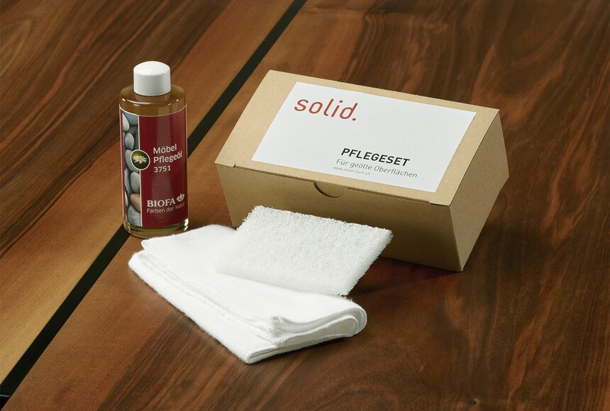 Pflegeset für geölte Tische