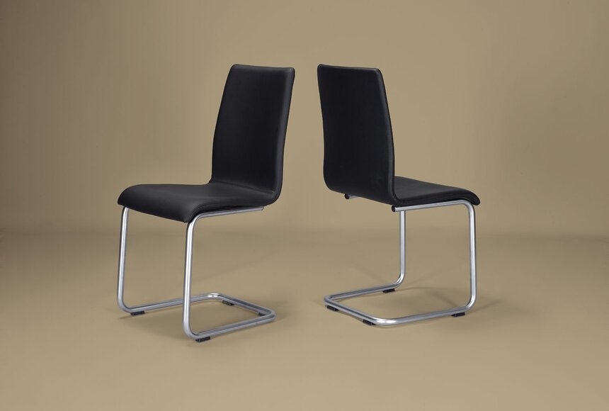 Stuhlgestell in Edelstahl oder schwarz