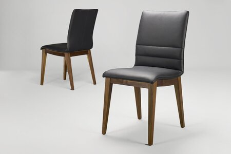 Polsterstuhl PEDRO mit Lederbezug aus echtem Rindsleder 